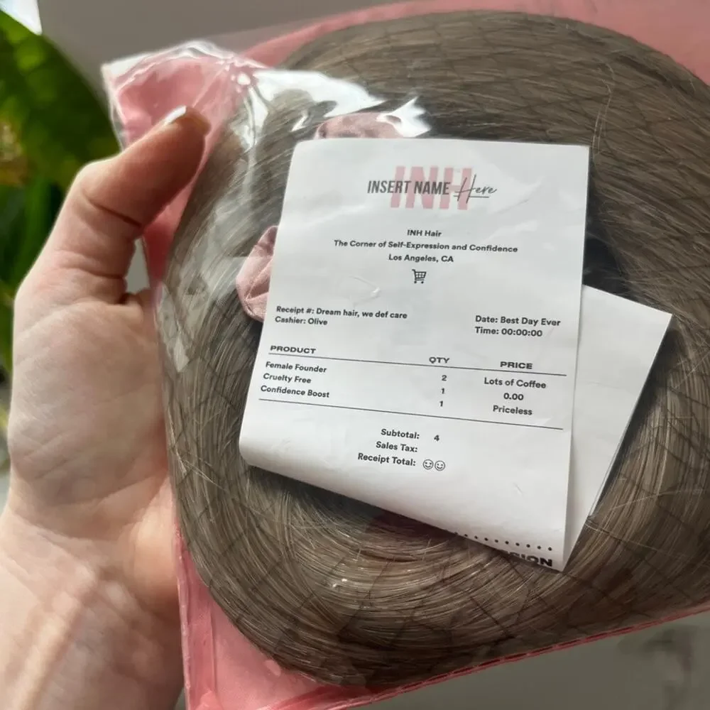 NEW INH Hair Dove Ponytail Extension 16 Inches Brit Ash Blonde
